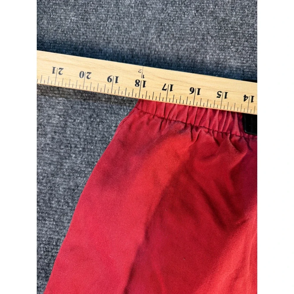 Polo Ralph Lauren Mens XXL Red Elastic Waist Cotton Chino Shorts Drawstring